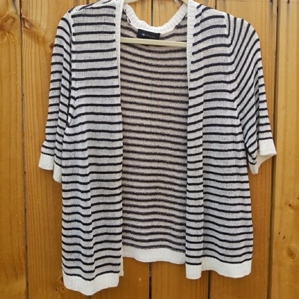 Black and white cardigan